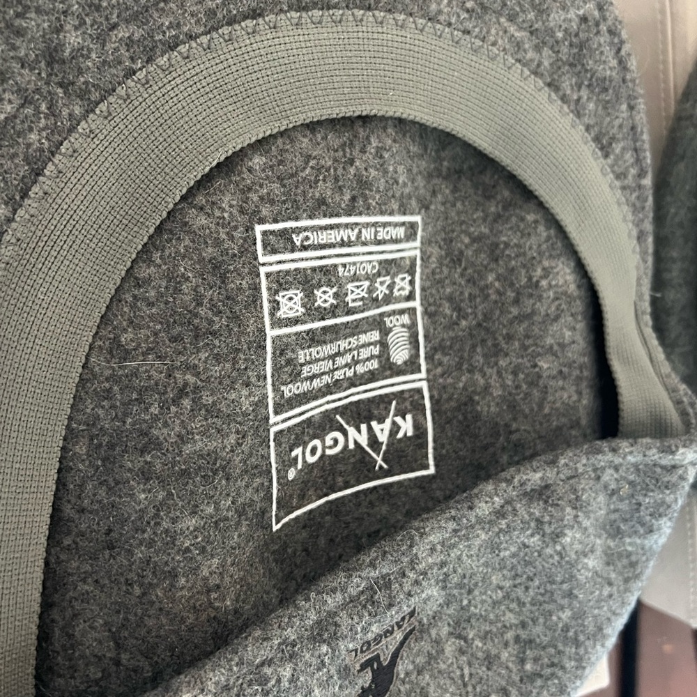 Kangol Gray Wool Blend newsboy cap